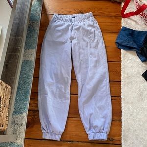 brandy melville purple classic sweatpants